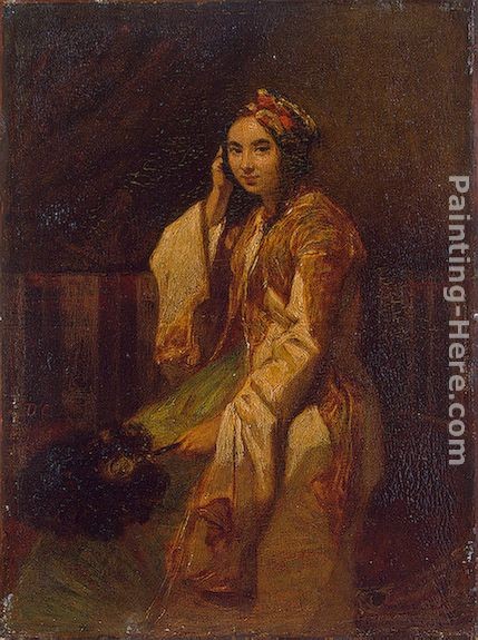 Alexandre-Gabriel Decamps Woman in Oriental Dress